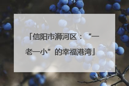 信阳市浉河区：“一老一小”的幸福港湾